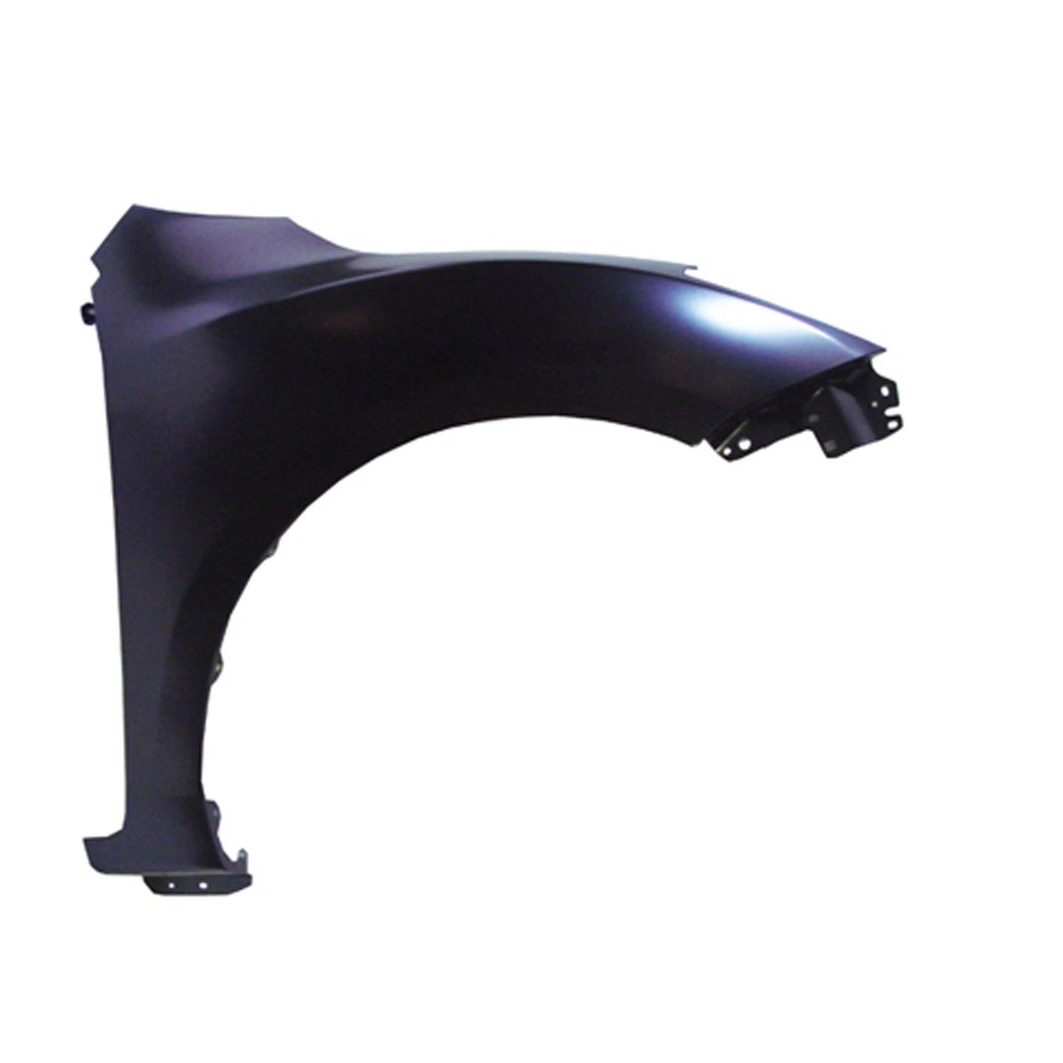 Replacement Steel Passenger Front Fender w/o Signal Light Hole w/Stone Guards