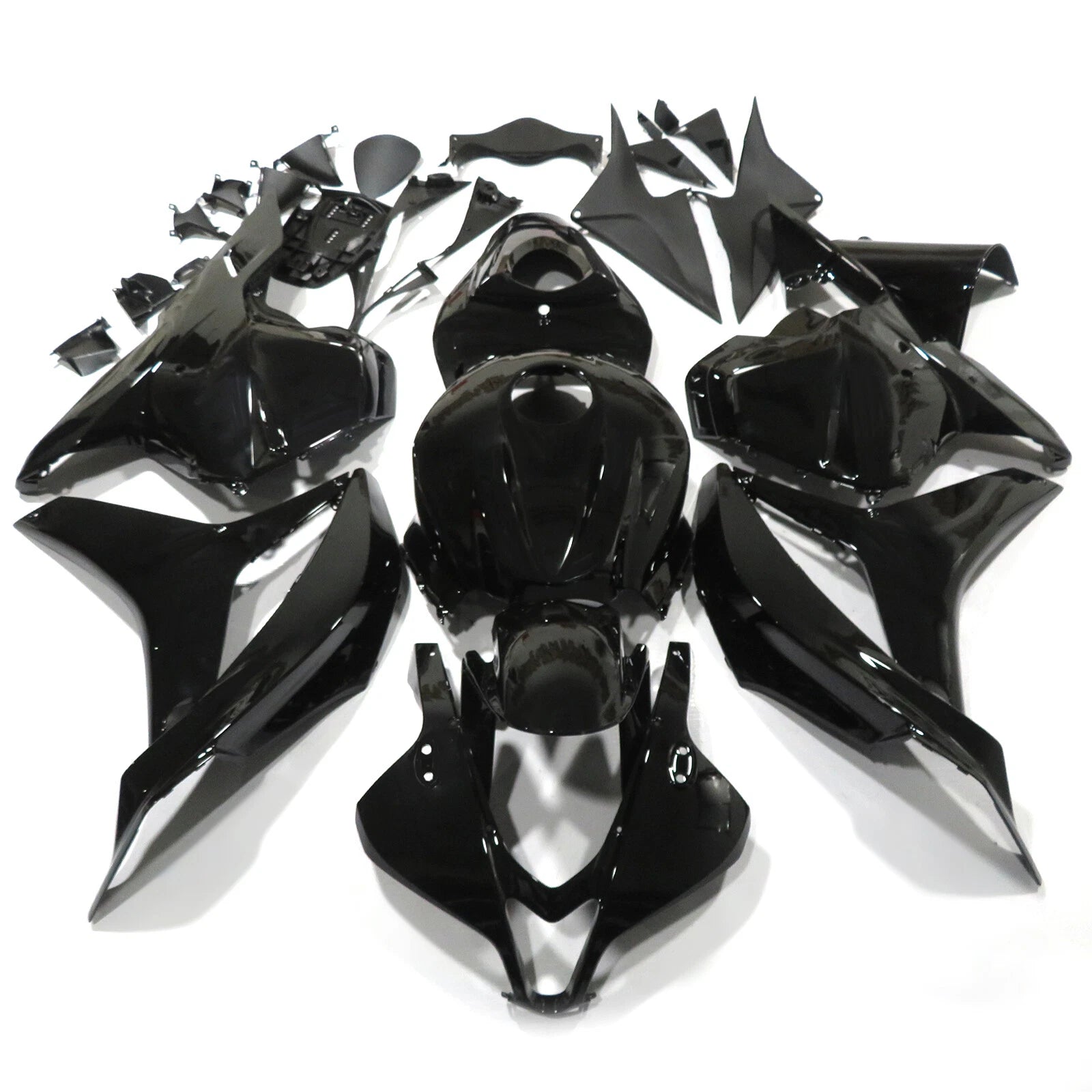 Glossy Black Fairing Kit for Honda CBR 600 RR (2009–2012)