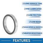 Deep Groove Ball Bearing P4 for Scooter Skateboard Wheel (40x52x7mm)
