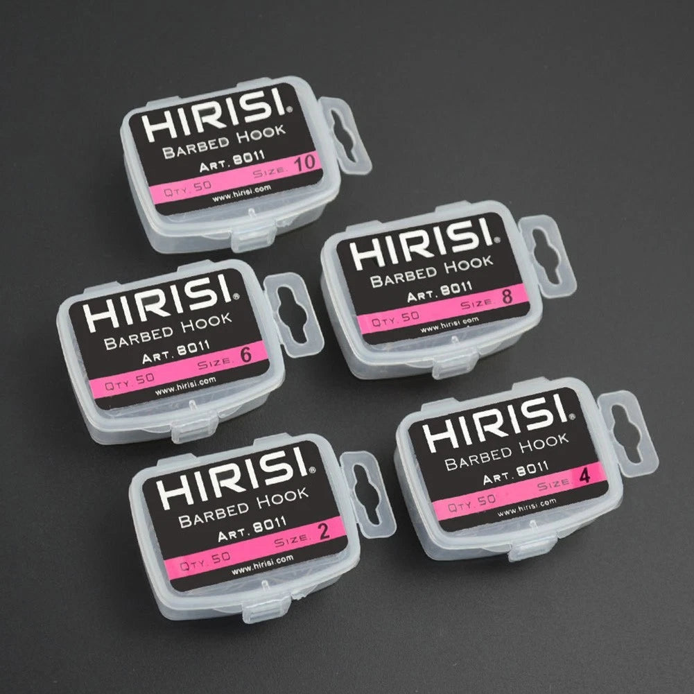 50pcs Curve Shank Hair Rigs for Carp Fishing