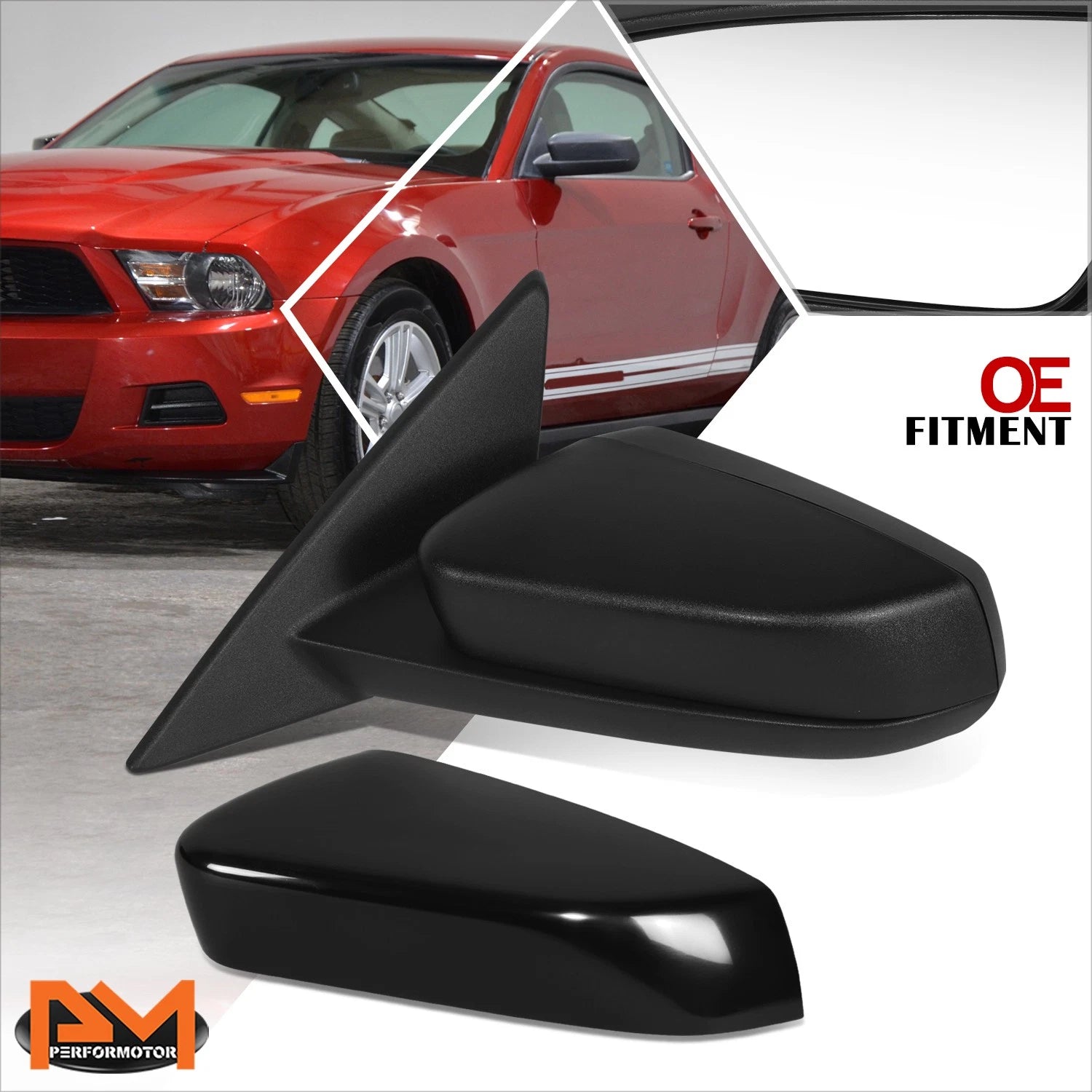 Power Adjust Side Rear View Door Mirror Left for Ford Mustang GT (2010)