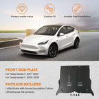 Front Skid Plate Under Engine Guard for Tesla Model 3 (2017–2023) Black