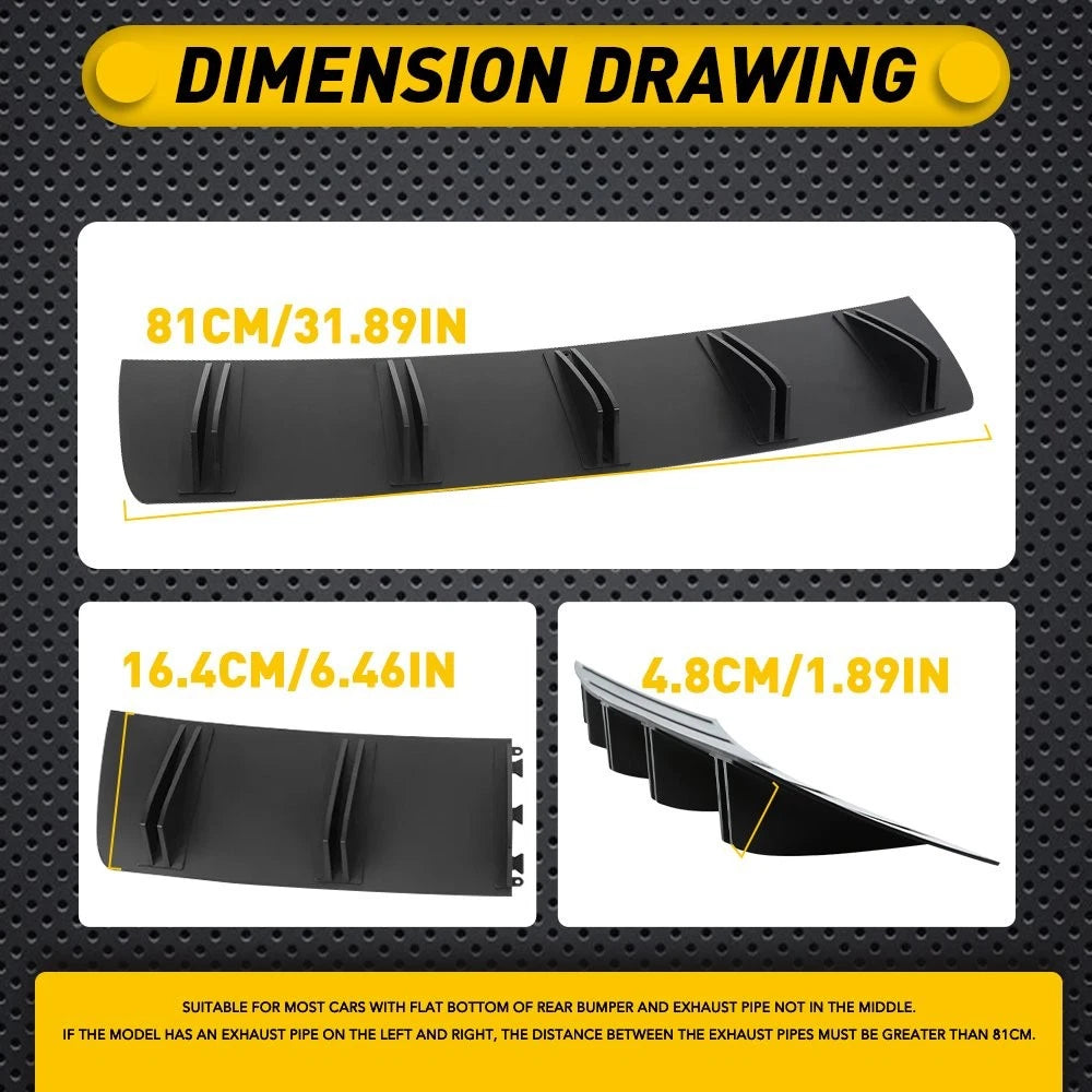 Rear Diffuser Fins for Cadillac CTS XTS ATS CT4 CT5 (2014–2023)