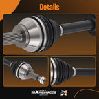 2X CV Axle Shaft Assembly Front for Ford Fiesta (2011–2015) L4 1.6L