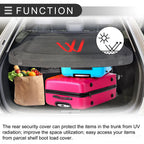 Parcel Shelf Boot Load Cover for Volkswagen Tiguan (2010–2017) Black