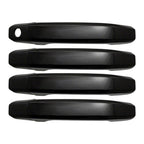8pc Luxury FX Black Door Handle Cover for 2019-2020 Chevy Silverado 1500 Dbl Cab
