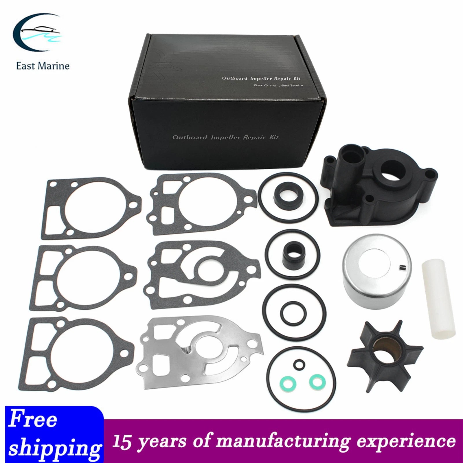 Water Pump Impeller Kit for Mercury V 150 175 200 225 HP (46-58618A4)