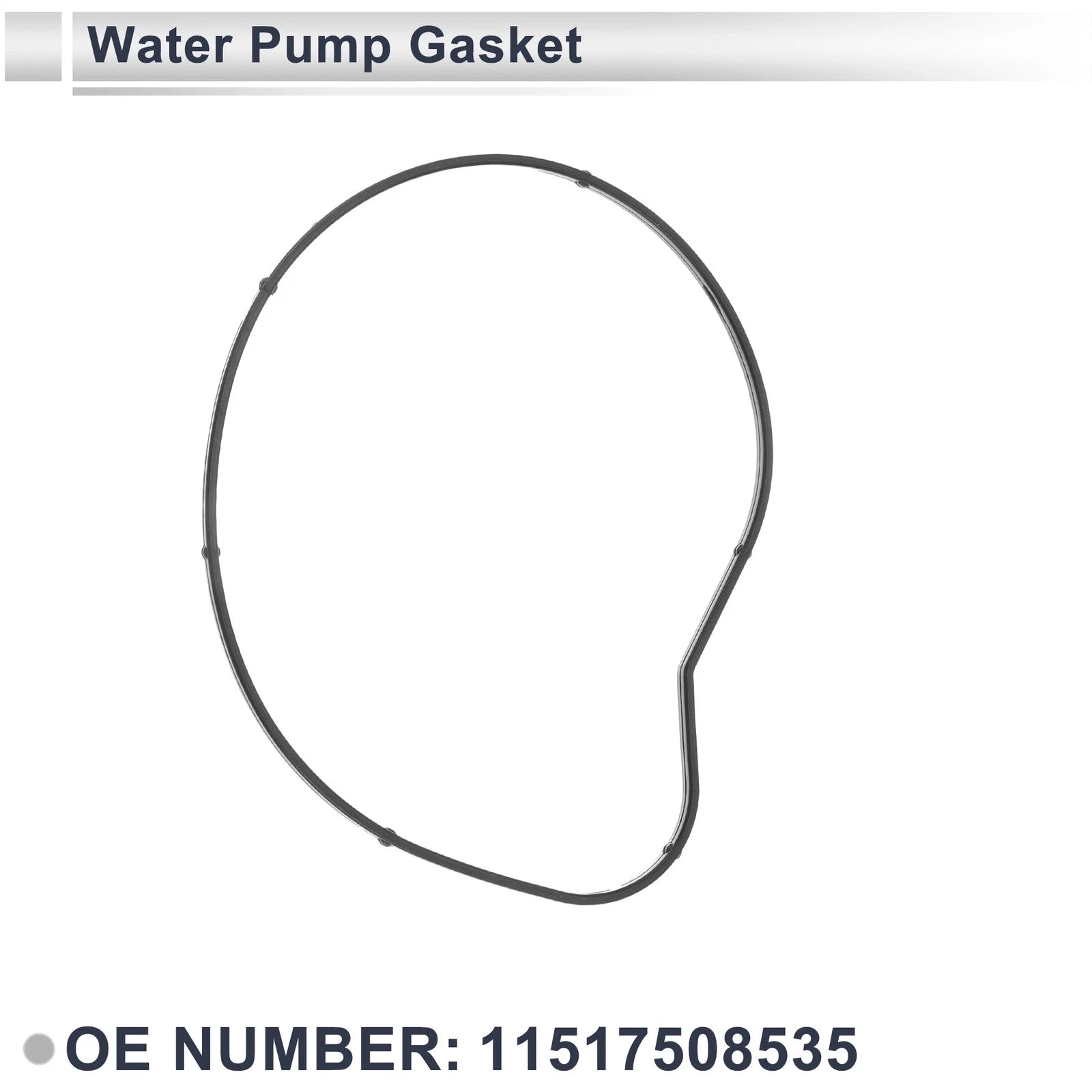 Water Pump Gasket No. 11517508535 for BMW 550i (2006–2010) Rubber 1Pc