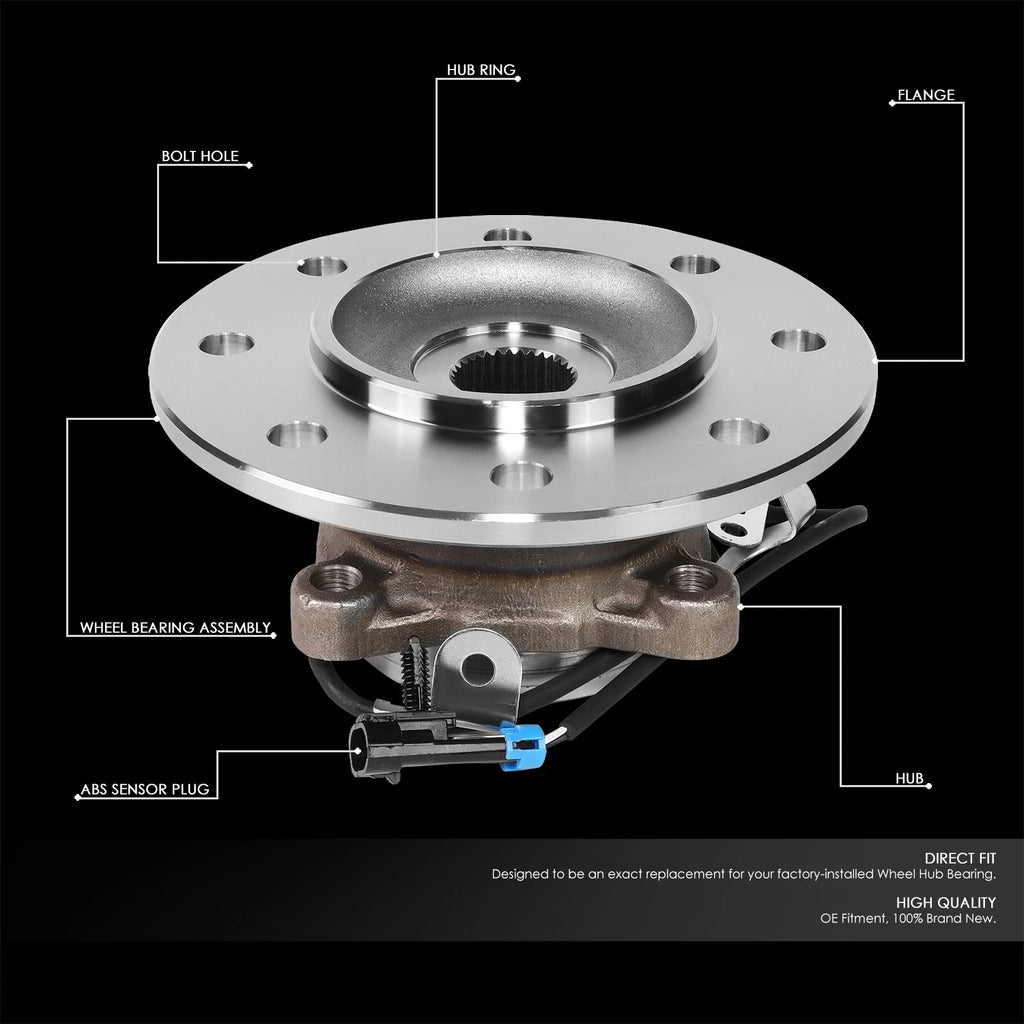 Front Wheel Bearing Hub for Chevy GMC K1500 K2500 K3500 (1995–2000)