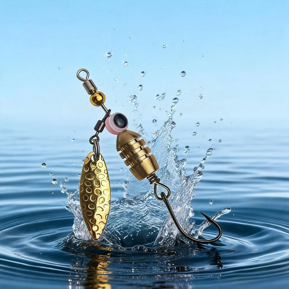 Metal Rotating Vane Flyer Lure 6cm for Trout Panfish (Freshwater)