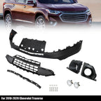 Front Lower Bumper, Grill, Fog Lamp Cover & Bracket for Chevrolet Traverse (2018â2020)