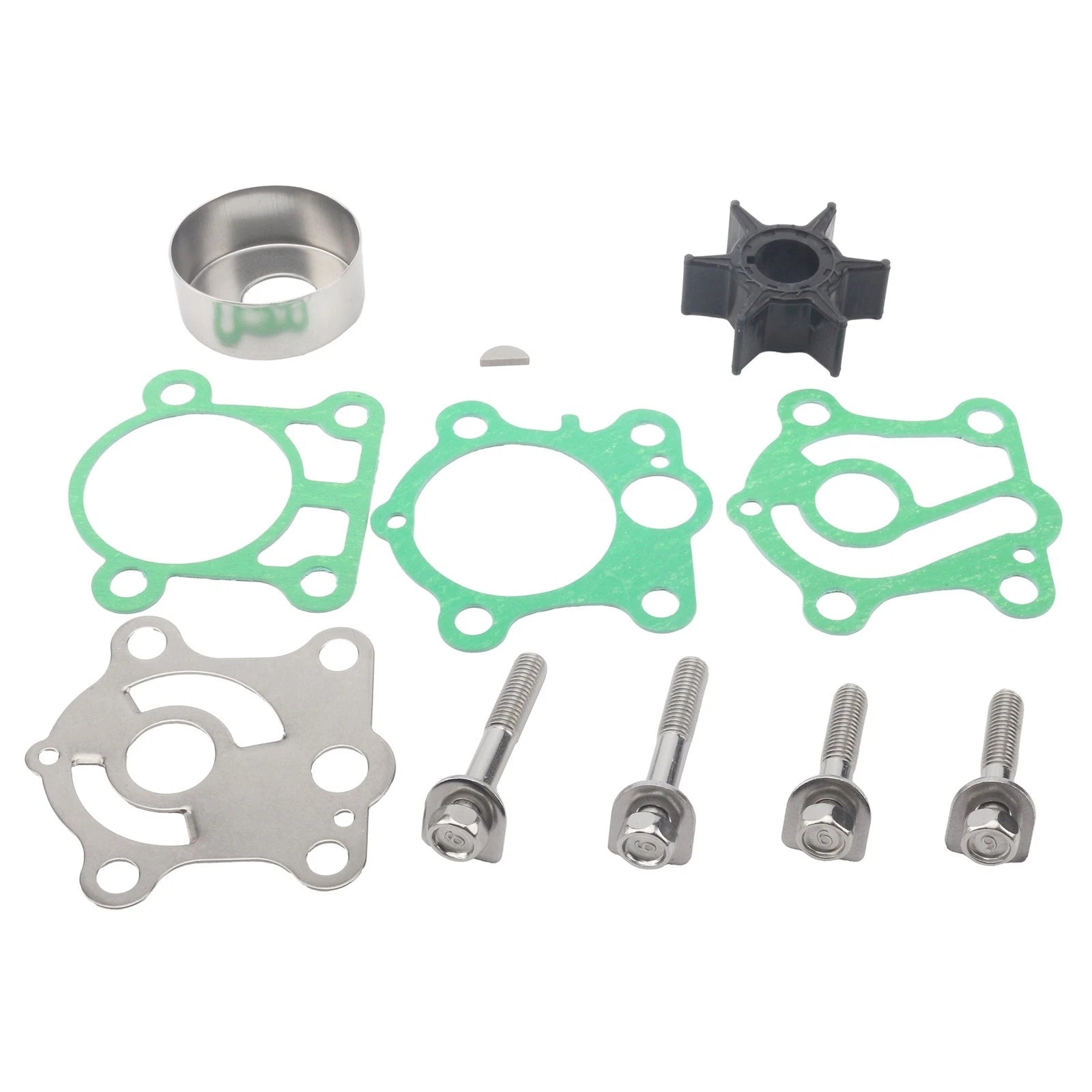 Outboard Water Pump Repair Kit for Yamaha 25 30 HP (2-Stroke) (6J8-W0078-A1)