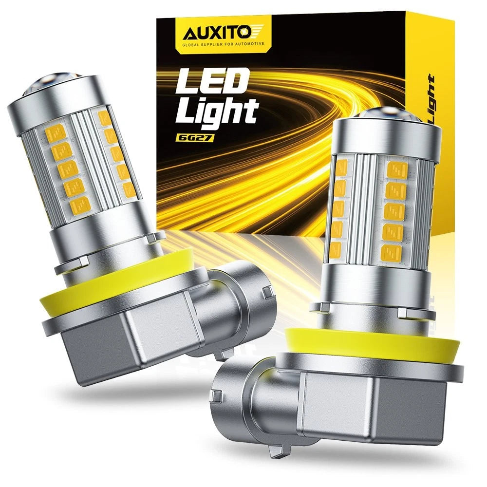 H11 H9 H8 LED Fog Light Bulbs 3000K 5000LM for Universal Fit (Year Range)