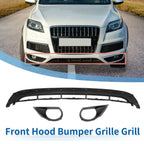 Set of 1 Front Lower Hood Bumper Grille for Audi Q7 (2010–2015) Black