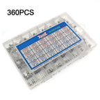 360pcs Glass Fuse Kit for Automotive and Electrical Applications