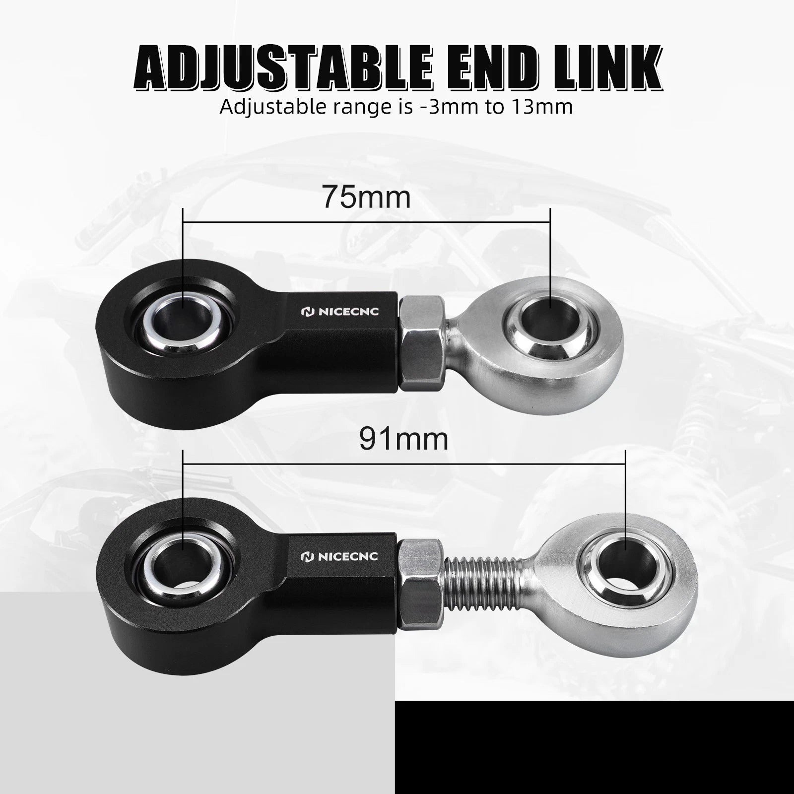 Upgraded Front Sway Bar Stabilizer Link Kit for Can-Am Maverick X3 Turbo (2019–2023)