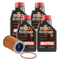 4L Motul 8100 Eco-Clean 0W-30 Motor Oil & Wix Filter Change Kit for
