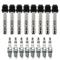 Set of 8 Ignition Coils & Iridium IX Spark Plugs for Passat A6 Quattro