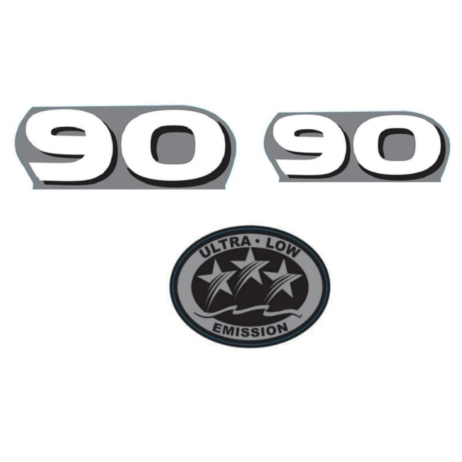 90 HP Horsepower Label Decal Sticker for Yamaha Outboard (4 Stroke)