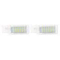 2X White LED Footwell Light Lamp for VW Skoda Passat Jetta
