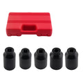5Pcs Deep Impact Socket Set for Audi Ford Vauxhall (1/2" 30mm-36mm 12Pt)