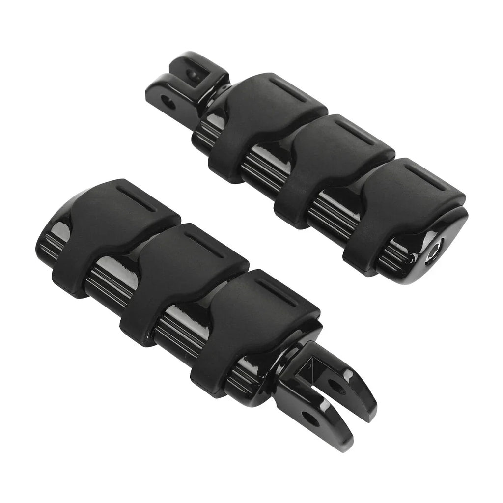 Black Front Rider Driver Footpeg Pegs for Harley Softail Low Rider (2018-2025)