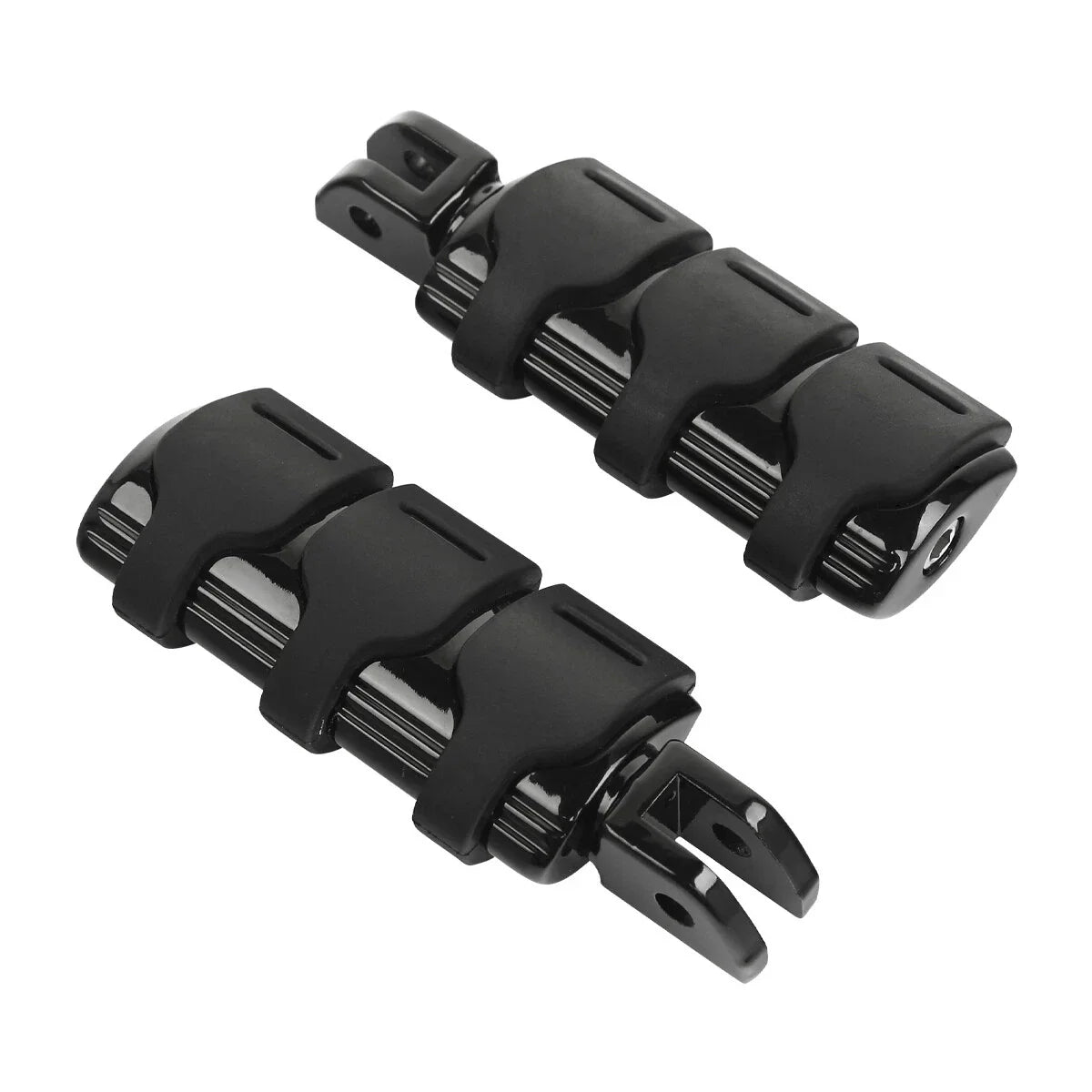 Black Front Rider Driver Footpeg Pegs for Harley Softail Low Rider (2018-2025)