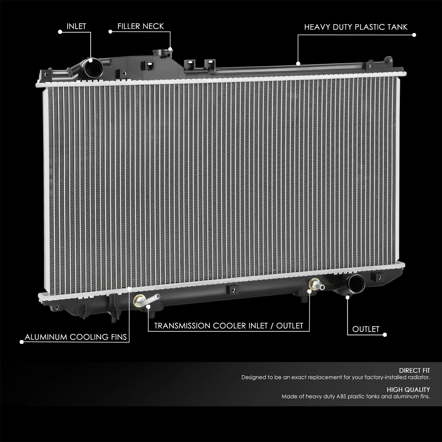 OE Style Aluminum Core Radiator for Lexus SC430 (2002–2010) DPI 2575