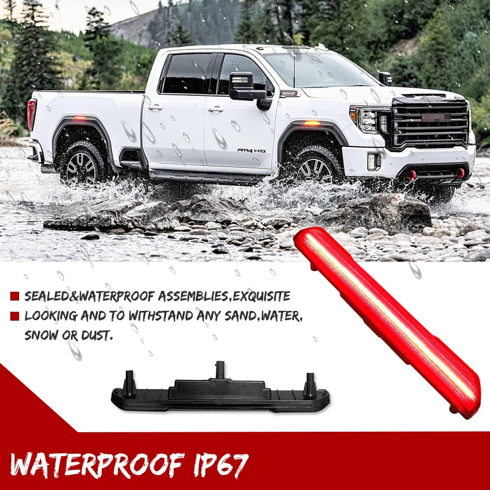 Rear Red LED Fender Side Marker Lights for GMC Sierra 2500 3500 (2020+)
