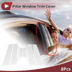 Door Pillar Window Trim for Chevrolet Onix (2012–2020) Silver Tone Left Right