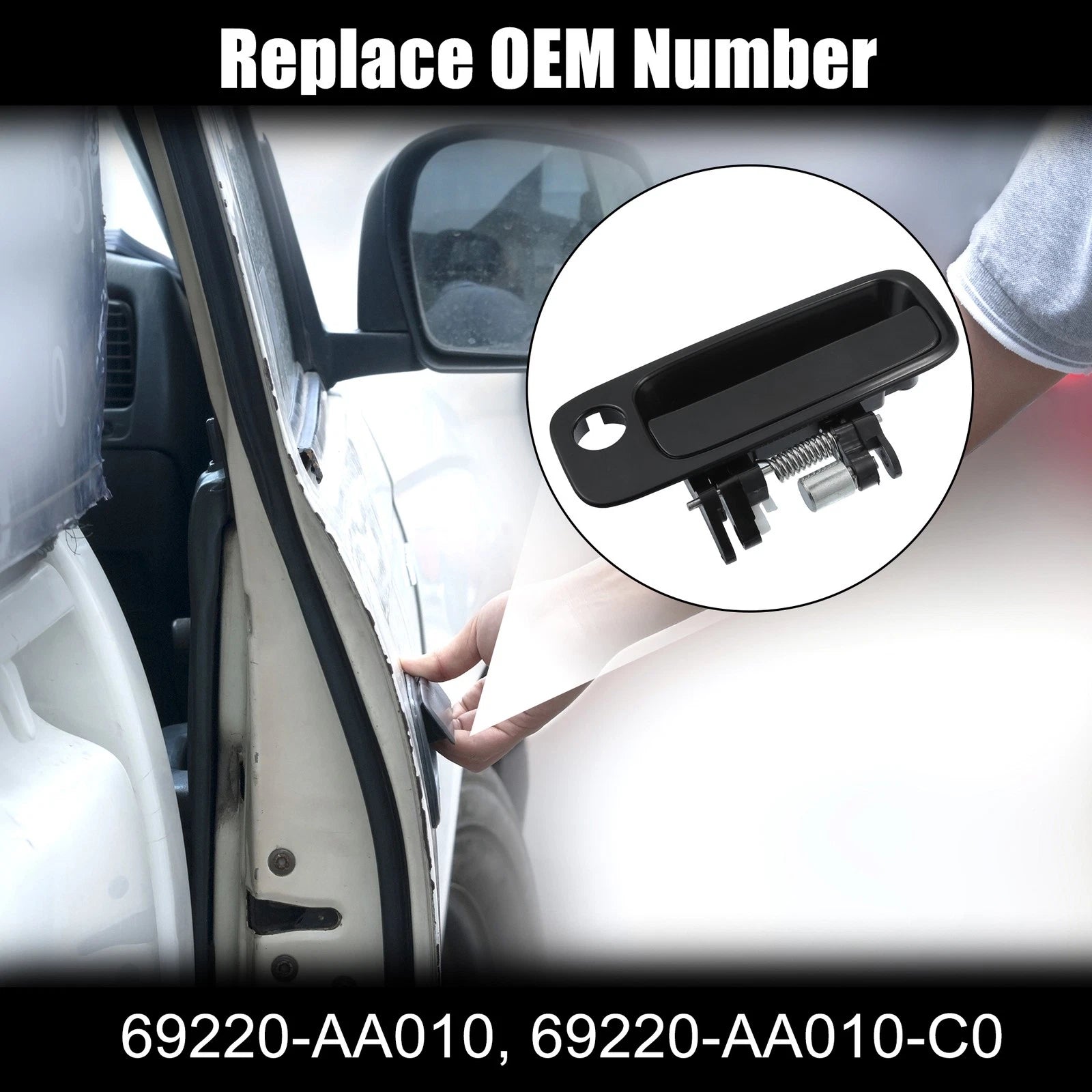 Front Left Driver Side Door Handle for Toyota Camry (1997–2001) Black