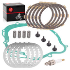Clutch Friction Steel Plates Kit w/ Gasket Springs for Yamaha TTR125LE (2003–2023)