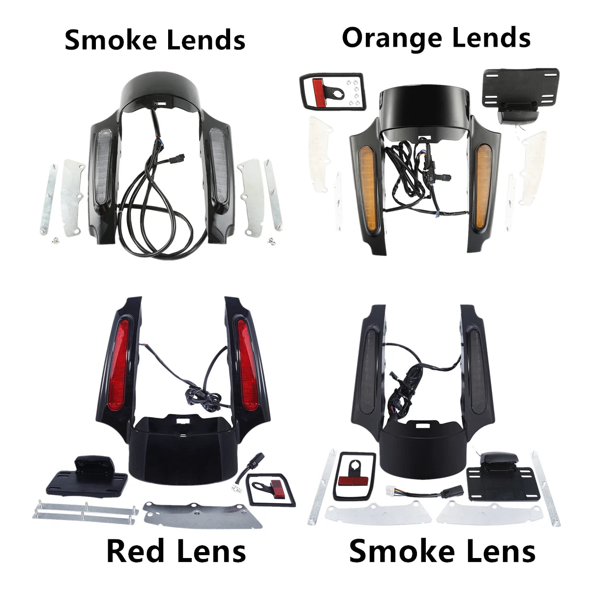 Rear Fender Fascia LED Light for Harley Touring CVO Street Road Glide (2009–2013)