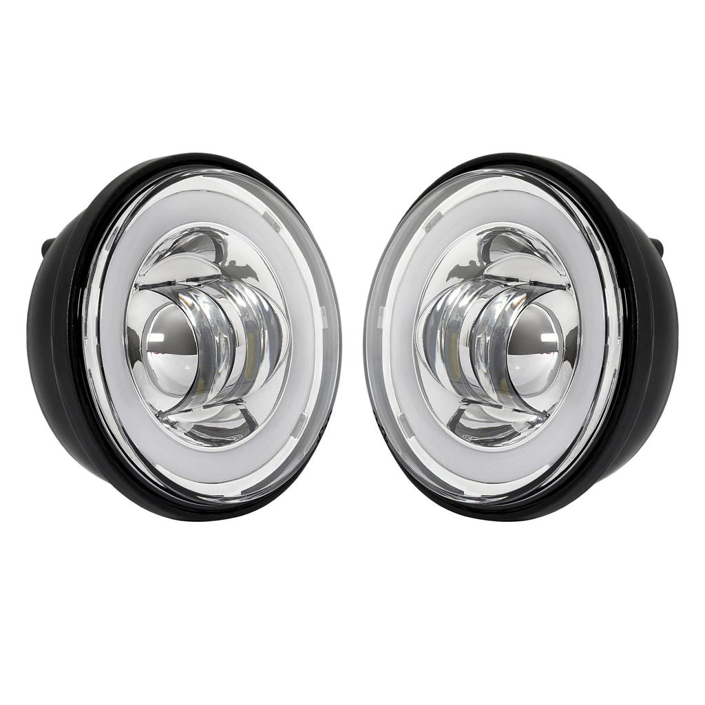 4.5" LED Fog Light for Harley Touring Street Glide Road King (1994–Present)