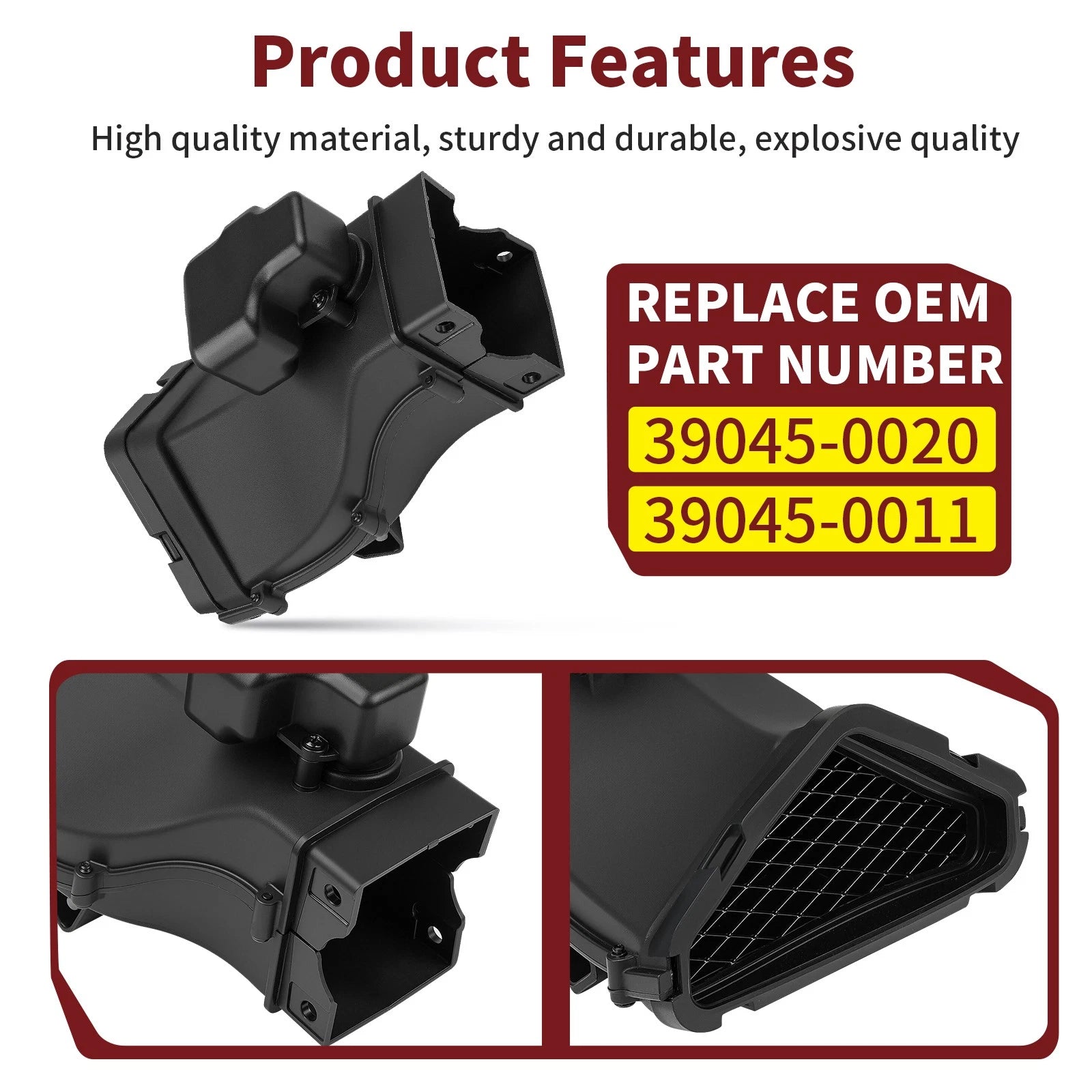 Ram Air Intake Duct for Kawasaki Ninja ZX-6R/6RR (2005–2006) 39045-0020