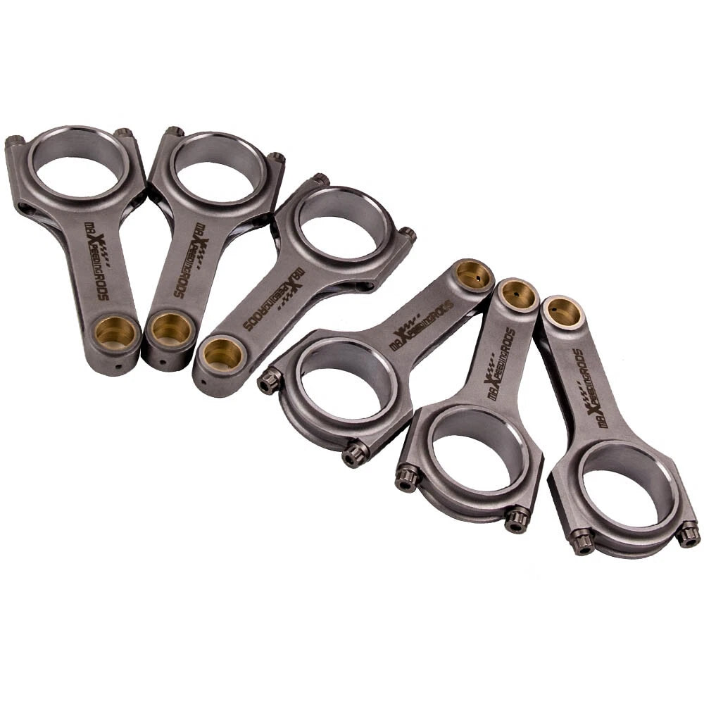 6X H-Beam Conrod for BMW M3 E36 E46 S54B32 (1992–2006) 4340 EN24