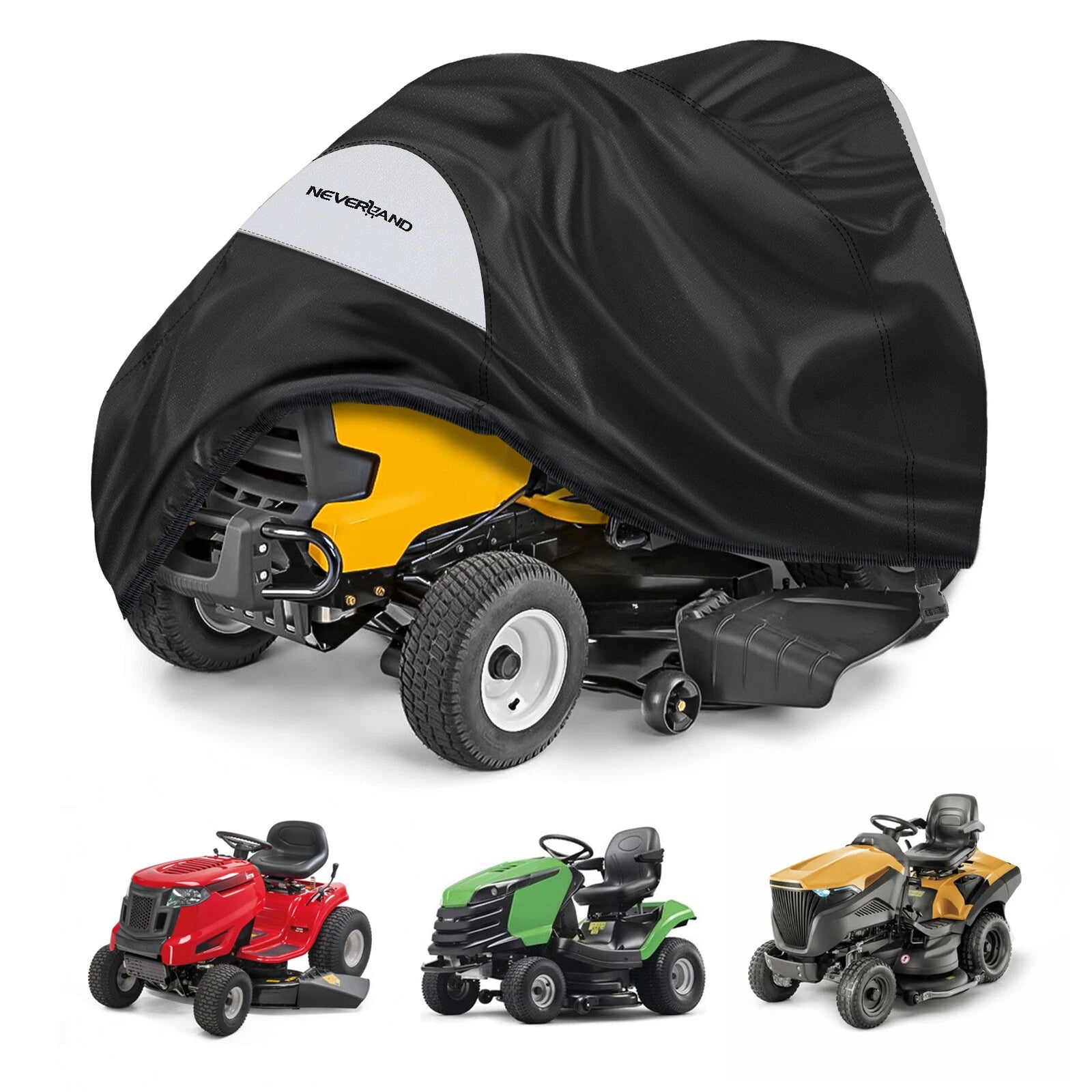 Lawn Tractor Mower Cover Waterproof UV Protector Fits 72"x54" (Fits Most Models)