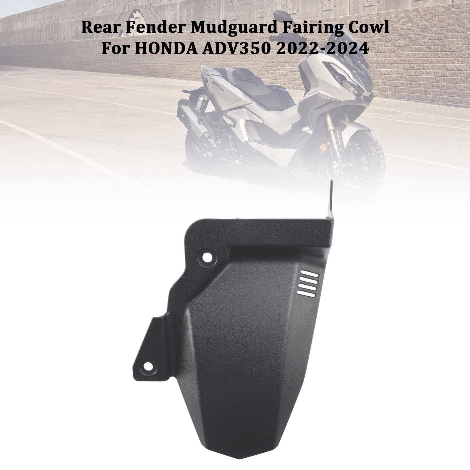Rear Fender Mudguard for Honda ADV350 (2022–2024) Matt Black