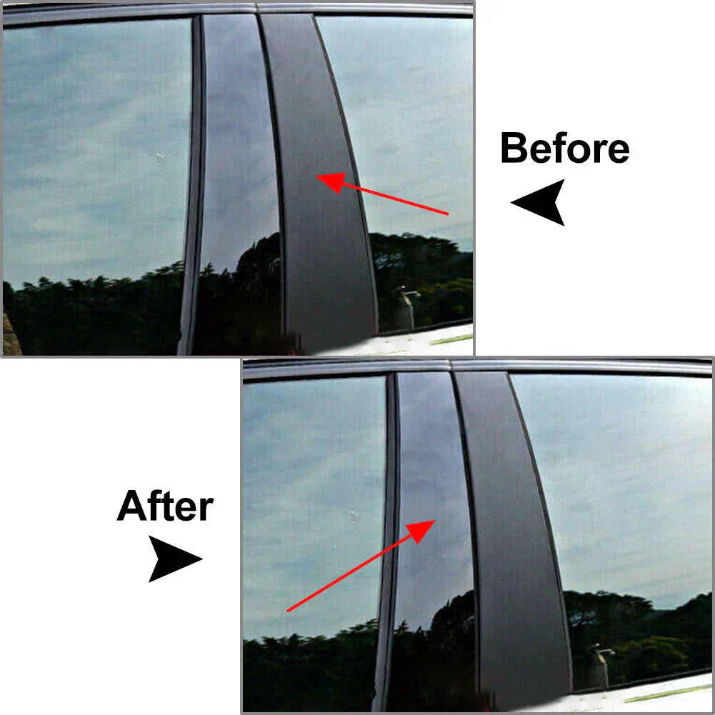 Pillar Post Set Door Window Trim Covers for Honda Odyssey (2011-2017)