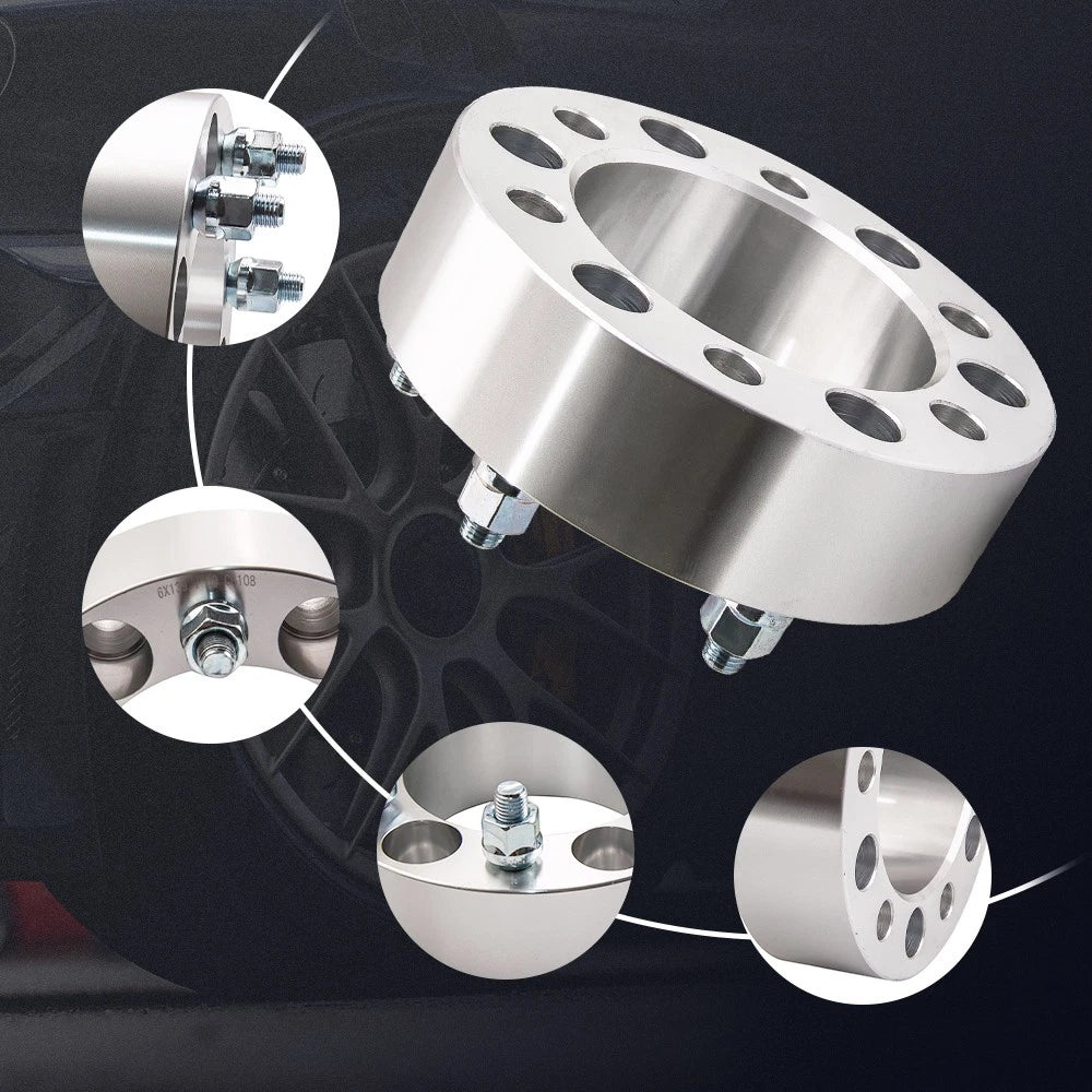 Set of 4 Hubcentric Wheel Spacers for Toyota Land Cruiser (40–80 Series) 50mm