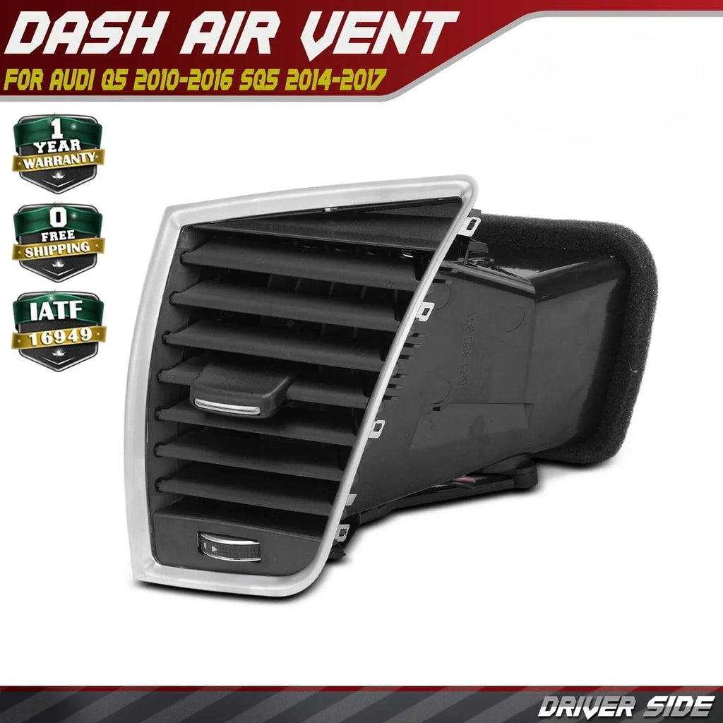 Driver Left Dash A/C Air Vent Outlet Assembly for Audi Q5 (2010–2017)
