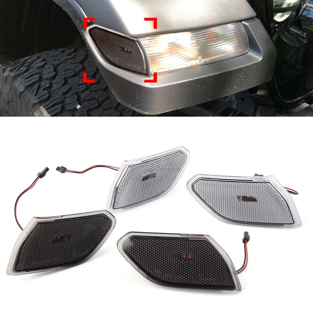 Amber LED Front Side Markers for Jeep Wrangler JL (2018–2022)