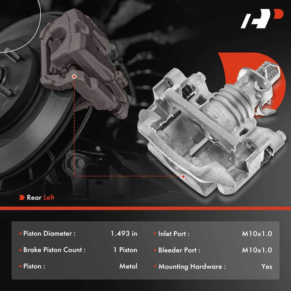 Rear Left Brake Caliper with Bracket for Chevrolet Impala (2011-2013)