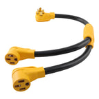 NEMA 14-50P to 2X 14-50R RV Adapter Power Cord 14-50P 4 Prong Splitter