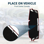 Dashboard Cover Mat for Subaru Levorg (2014–2020) Black Red Sun Protector