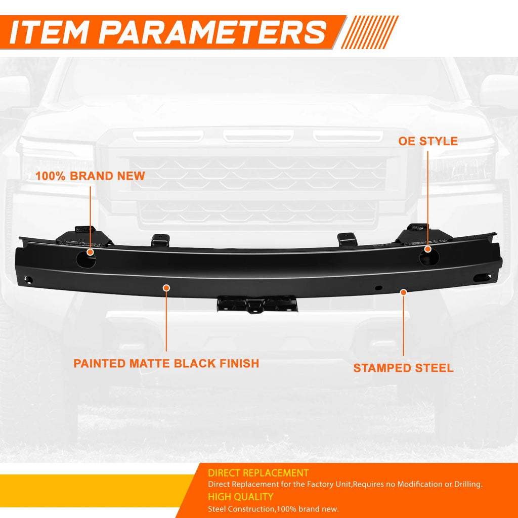 Front Bumper Steel Reinforcement Impact Bar for Nissan Frontier (2022–2025)