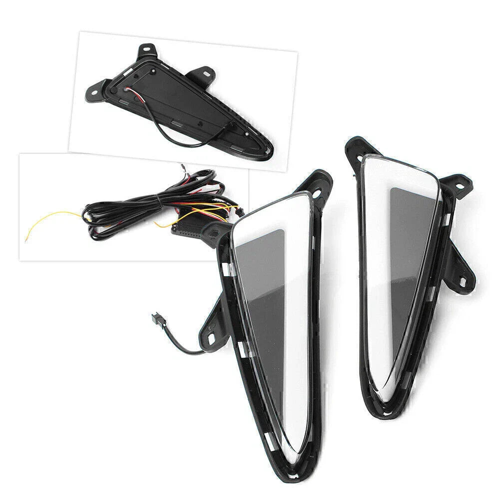 LED Daytime Running Lights Fog Lamps with Turn Signals for Toyota CHR (16-19)