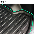 Rear Black Trunk Cargo Mat for Volvo XC40 (2017-2020)