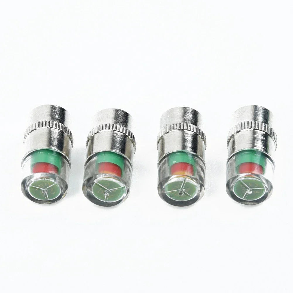 4x Valve Tyre Cap Dust Monitor Tire Pressure 38-32-36 PSI Sensor for Car Auto