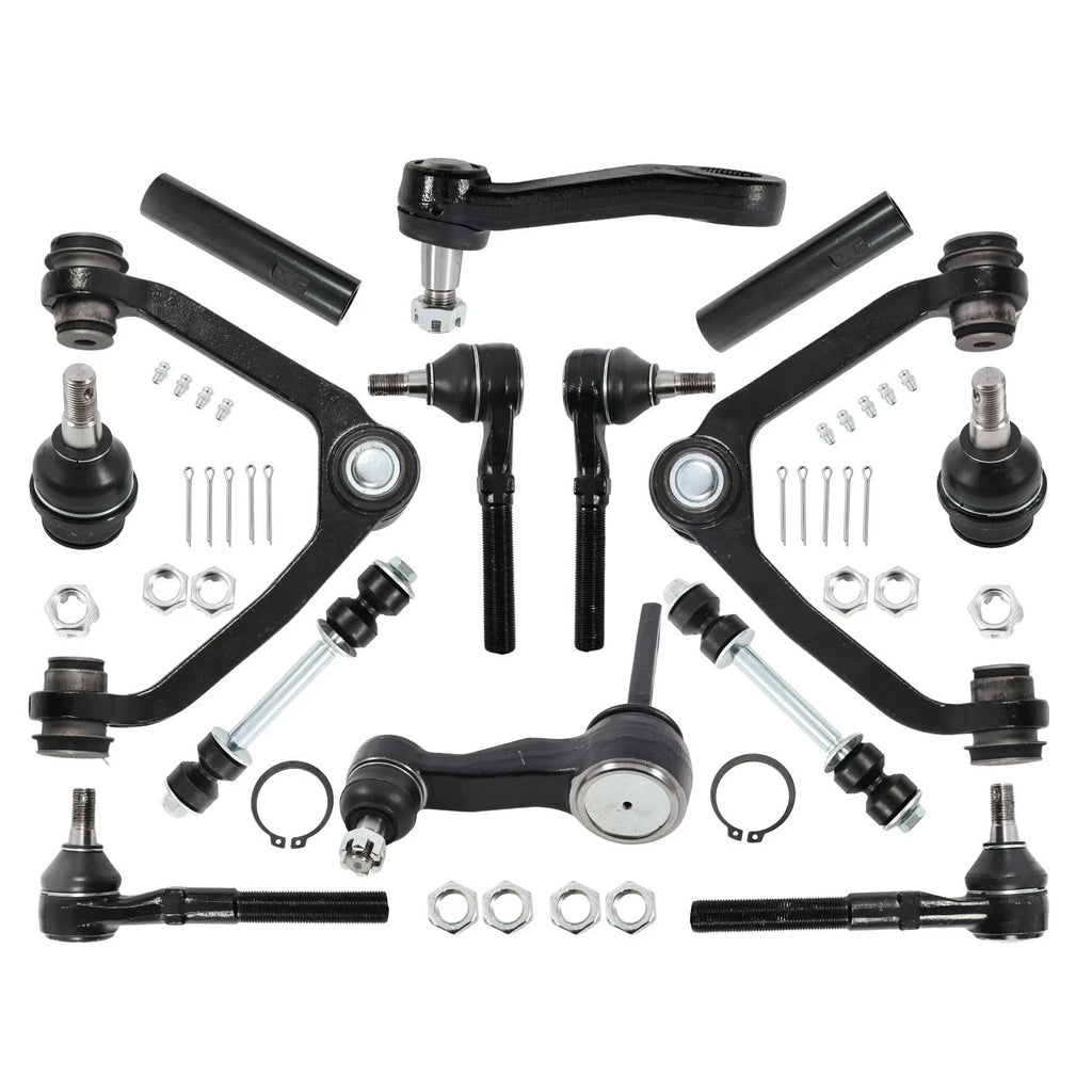 Set of 4 Control Arms Tie Rods Sway Bar for Ford F-150 F-250 Expedition